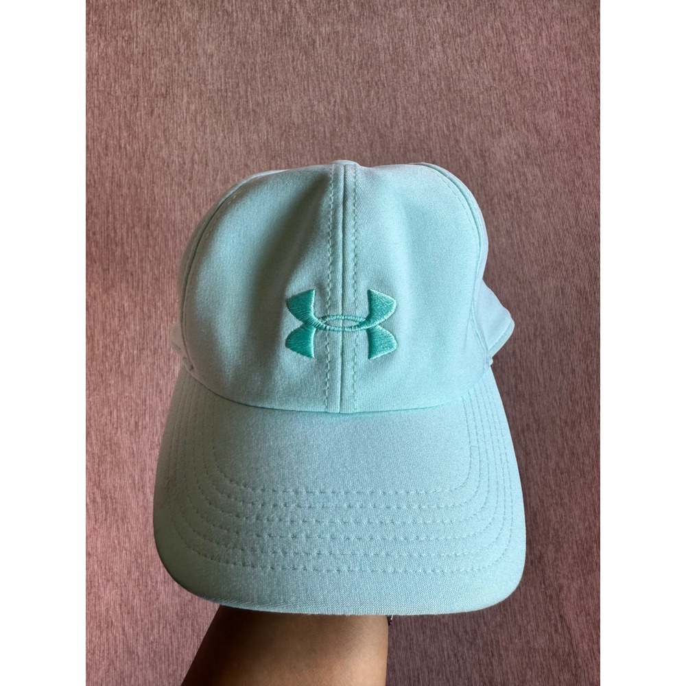 Under Armour Baller Hat Mint Green Pastel Adjustable Baseball Cap Women Athletic